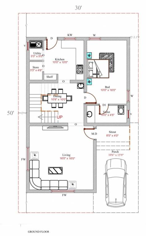 emerald city Floor Plan Ground Floor Plan