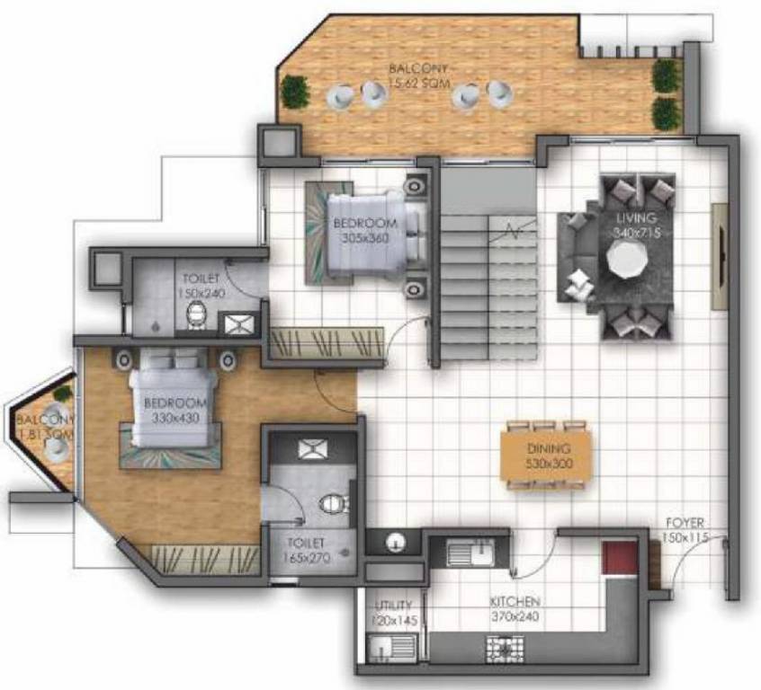 oasis Floor Plan Lower Level Penthouse Plan