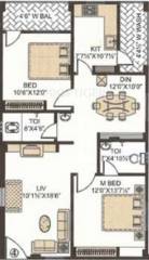 Venkatasai Vensa Enclave (2BHK+2T (1,175 sq ft) 1175 sq ft)