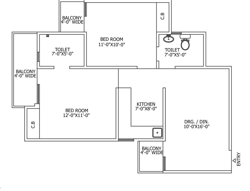 gaur city 4th avenue Floor Plan Floor Plan