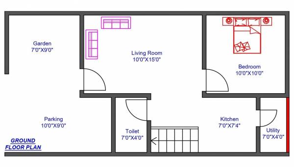  anandam Floor Plan Ground Floor Plan