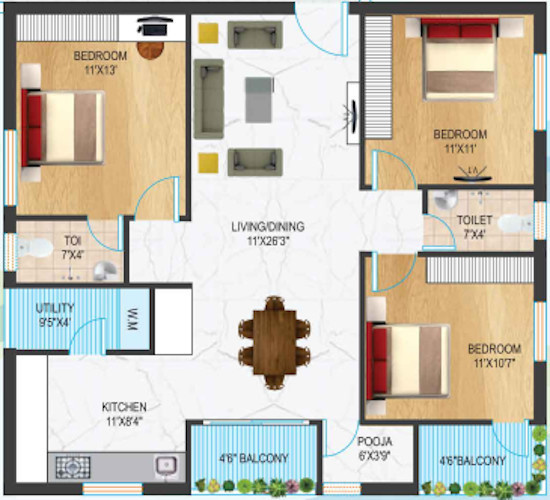  chandrika-vilaasini-mohana Floor Plan Floor Plan