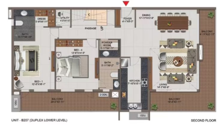 Lower Level Duplex Plan utopia Floor Plan Lower Level Duplex Plan