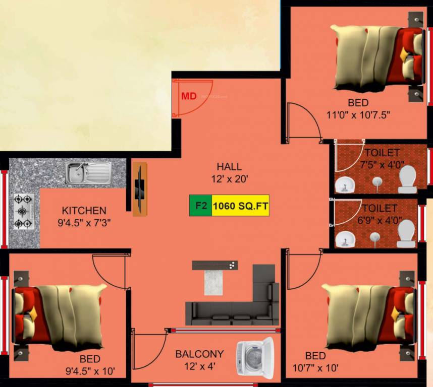  sai merlin Floor Plan Floor Plan