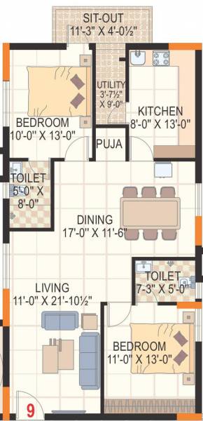  abhirama-super-homes Floor Plan Floor Plan