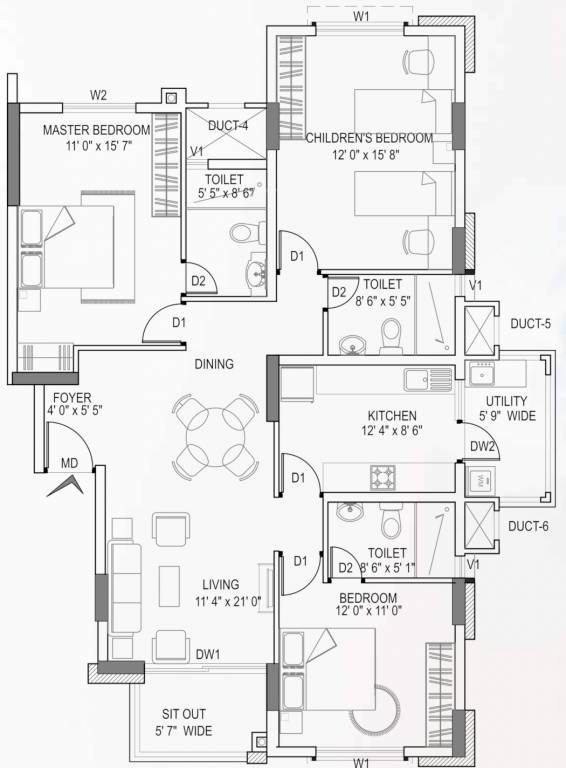 Floor Plan symphony concord tower Floor Plan Floor Plan