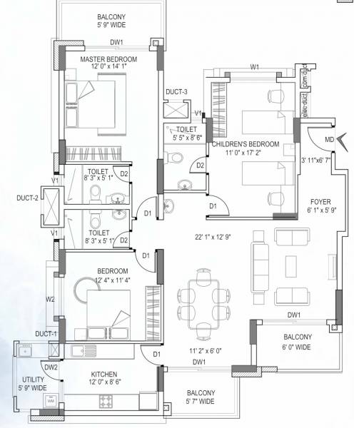  symphony-concord-tower Floor Plan Floor Plan