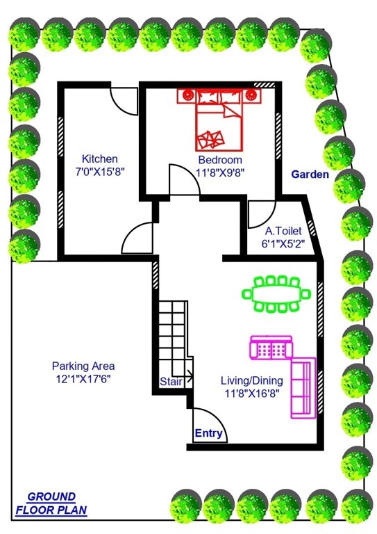 unik penta villas Floor Plan Ground Floor Plan