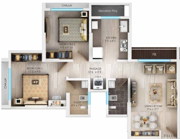  global-city-type-b1-merlion Floor Plan Floor Plan