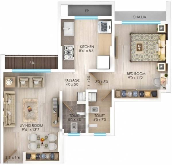  global-city-type-b1-merlion Floor Plan Floor Plan