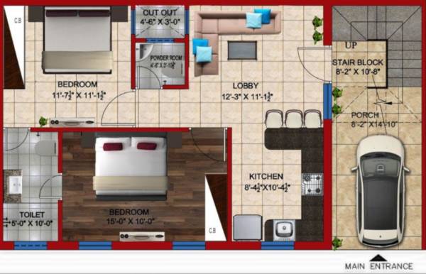  avenue Floor Plan Ground Floor Plan