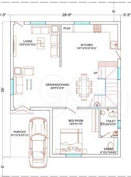  mukka praveens signator Floor Plan Ground Floor Plan