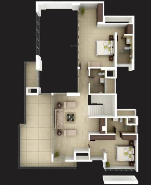  heights Floor Plan Upper Level Duplex Plan