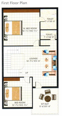  tumus-usha-lakshmis-villas Floor Plan First Floor Plan