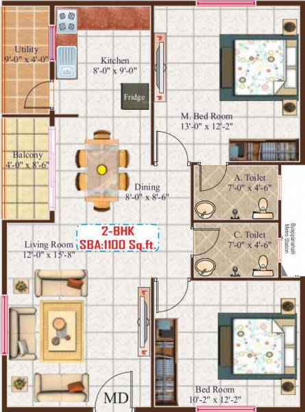  nandavana Floor Plan Floor Plan