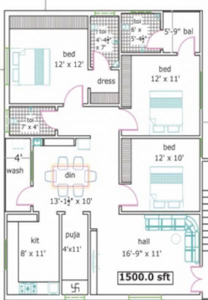  sathvik Floor Plan Floor Plan