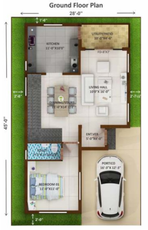  carnegie residency Floor Plan Ground Floor Plan