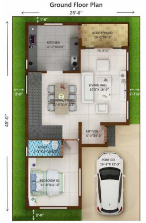  carnegie residency Floor Plan Ground Floor Plan