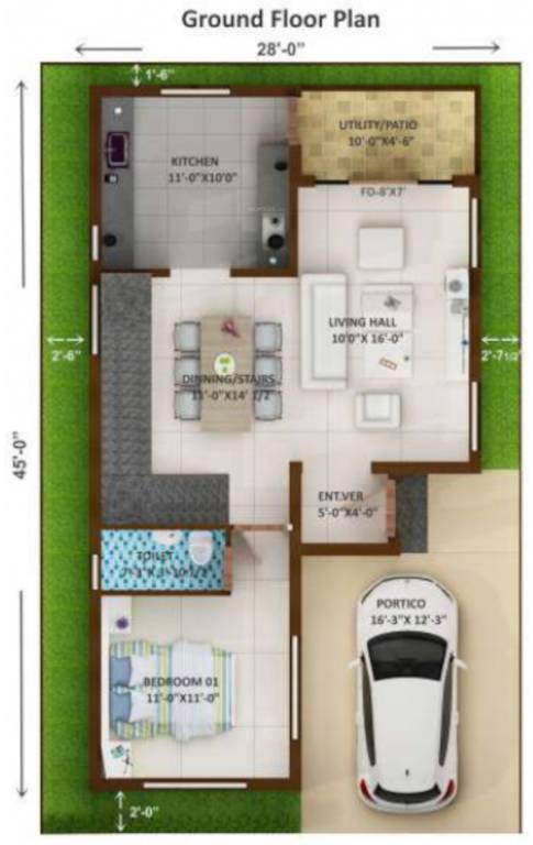  carnegie residency Floor Plan Ground Floor Plan
