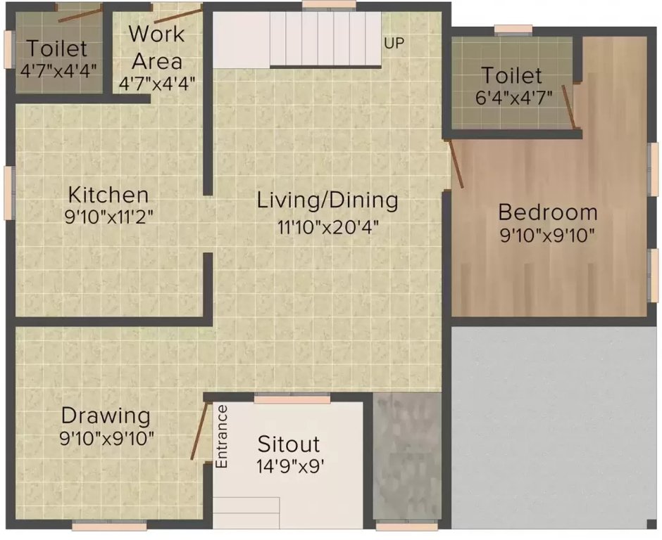  green aura Floor Plan Ground Floor Plan