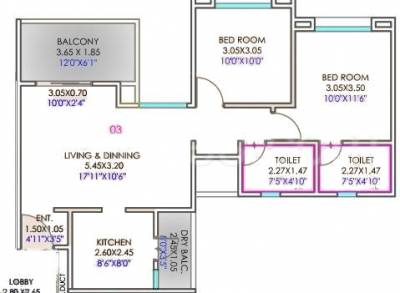  ganga-amber-ii Floor Plan Floor Plan