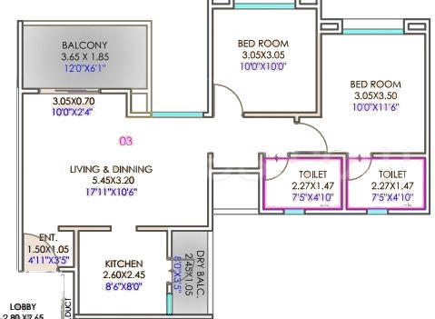  ganga-amber-ii Floor Plan Floor Plan