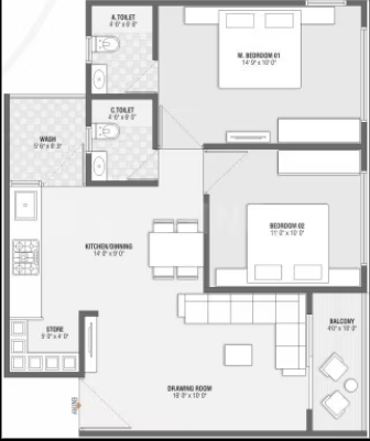 aayat-residency Floor Plan Floor Plan