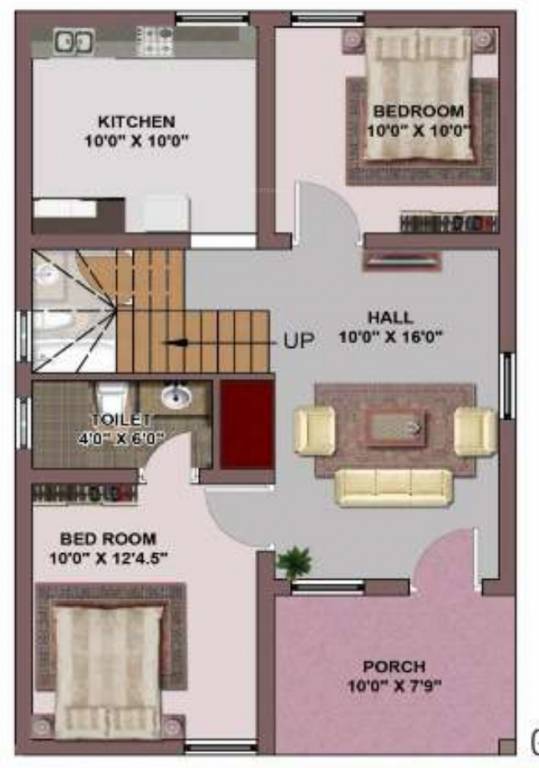  krishna garden Floor Plan Ground Floor Plan