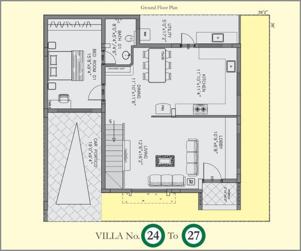  dwarakamai Floor Plan Ground Floor Plan