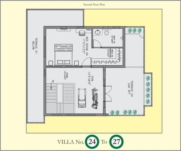  dwarakamai Floor Plan Second Floor Plan