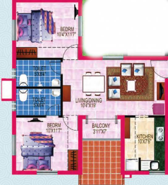  99-delights-apartment Floor Plan Floor Plan