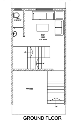  dwarka nagari Floor Plan Lower Ground Floor Plan
