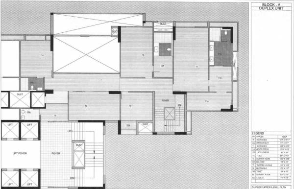  riviera-elite Floor Plan Upper Level Duplex Plan