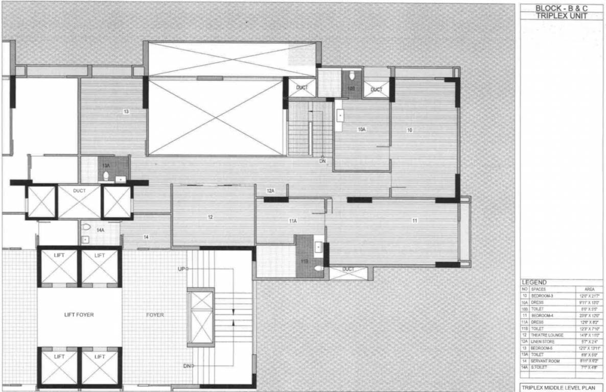  riviera elite Floor Plan Medium Level Floor