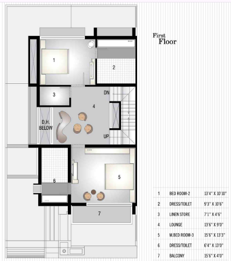 First Floor Plan grand kalyan villa Floor Plan First Floor Plan