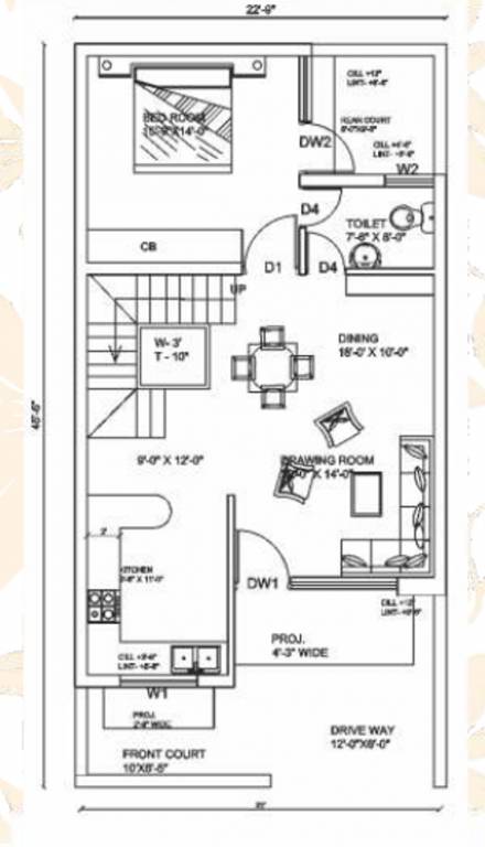  raj villas grand Floor Plan Ground Floor Plan