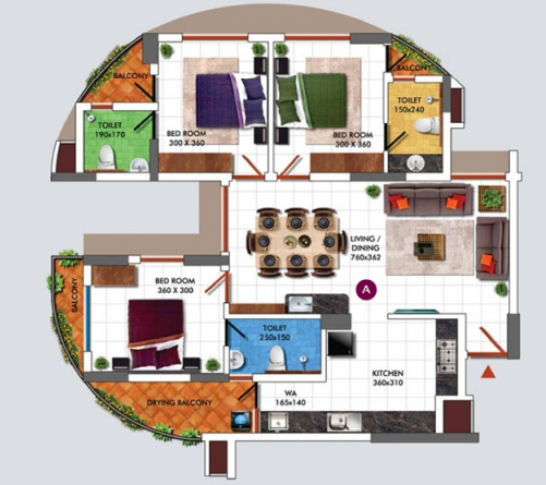  dd tower one Floor Plan Floor Plan
