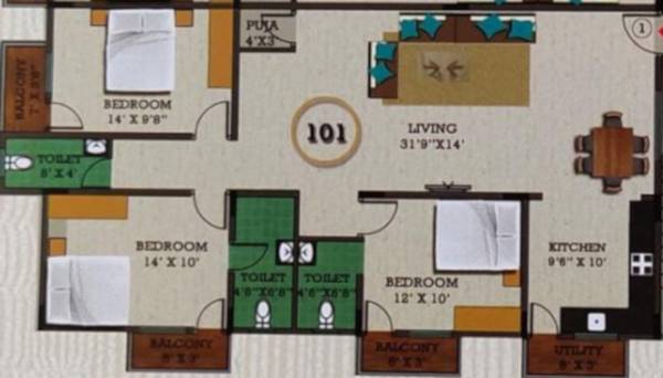  devi-kunj Floor Plan Floor Plan