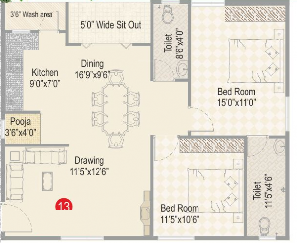  heights-two Floor Plan Floor Plan