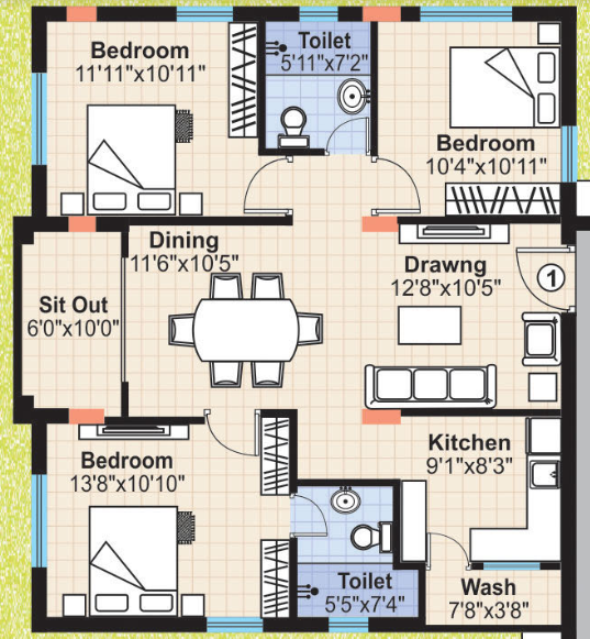  hill-county Floor Plan Floor Plan