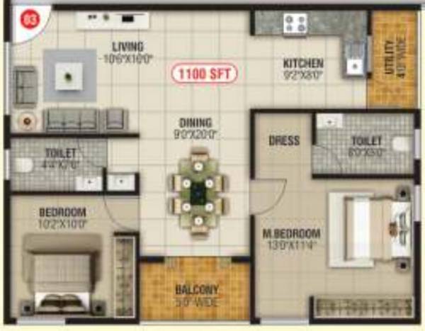  amrutha-sarovar Floor Plan Floor Plan