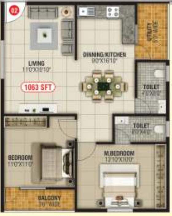  amrutha sarovar Floor Plan Floor Plan