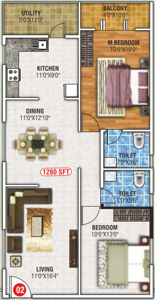  paradise-palms Floor Plan Floor Plan