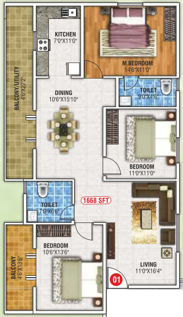  paradise palms Floor Plan Floor Plan