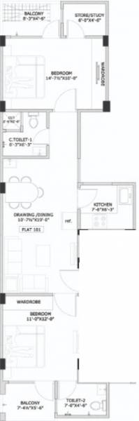  one Floor Plan Floor Plan