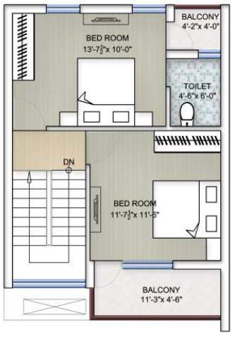  hope city villa Floor Plan First Floor Plan