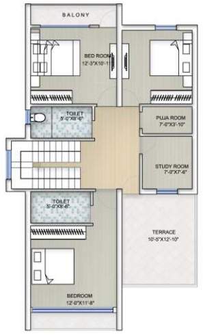  hope city villa Floor Plan First Floor Plan