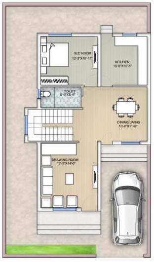  hope city villa Floor Plan Ground Floor Plan