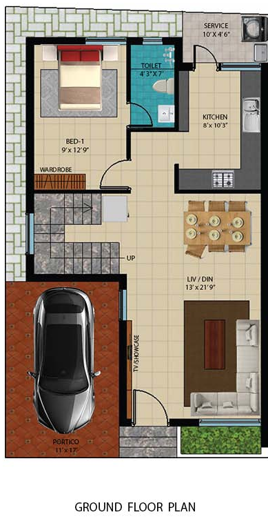 Ground Floor Plan vilva prime Floor Plan Ground Floor Plan