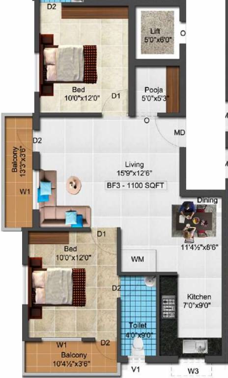Floor Plan sri sai elite Floor Plan Floor Plan